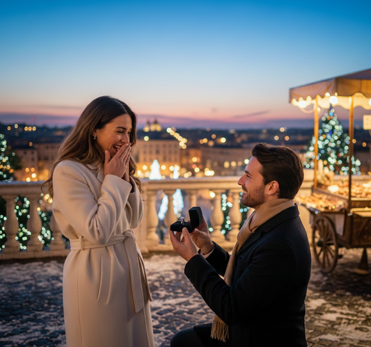 Natale a Roma: La Magia dei Gioielli e la Proposta di Matrimonio Perfetta